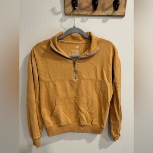3/4 Zip Crewneck Sweater XS